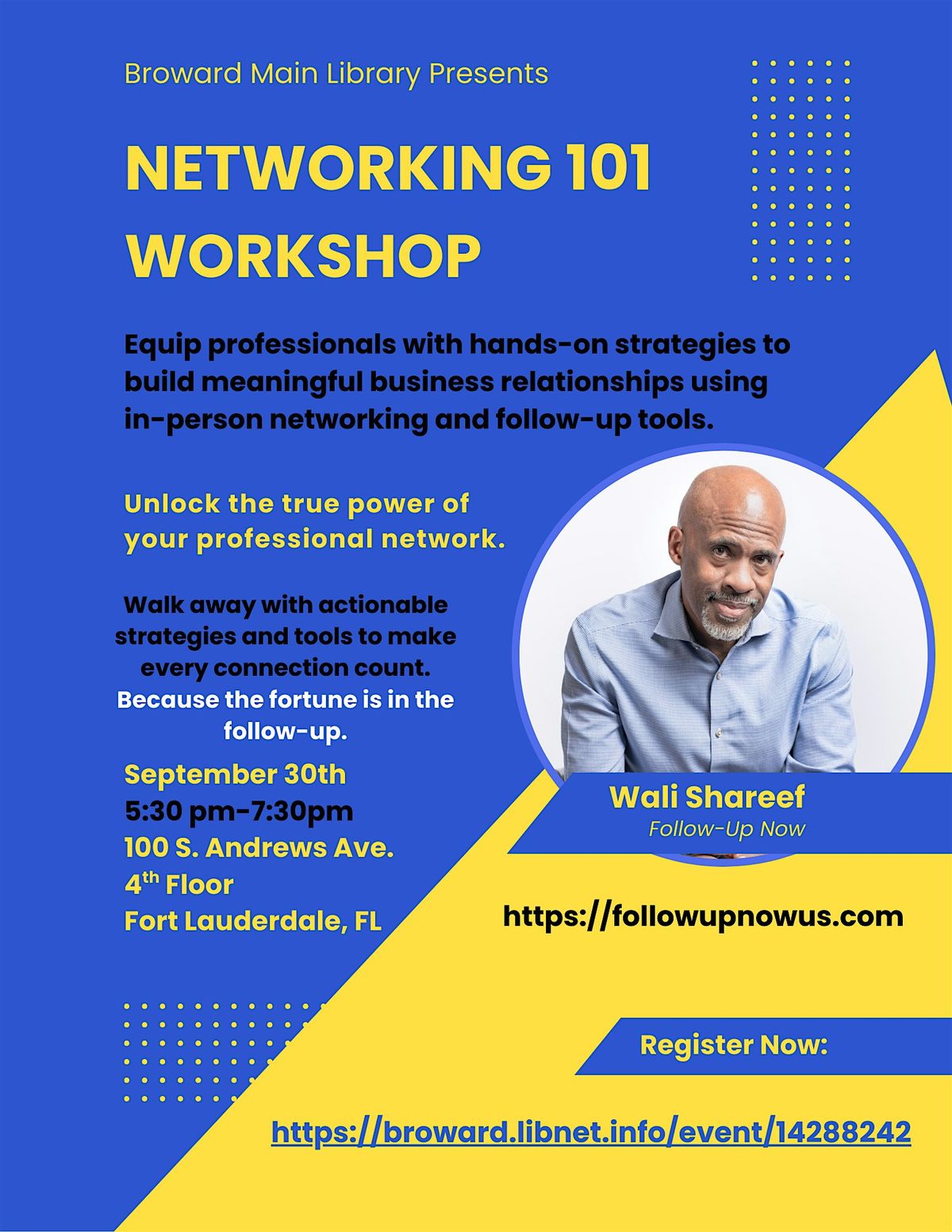 Networking 101 Workshop.