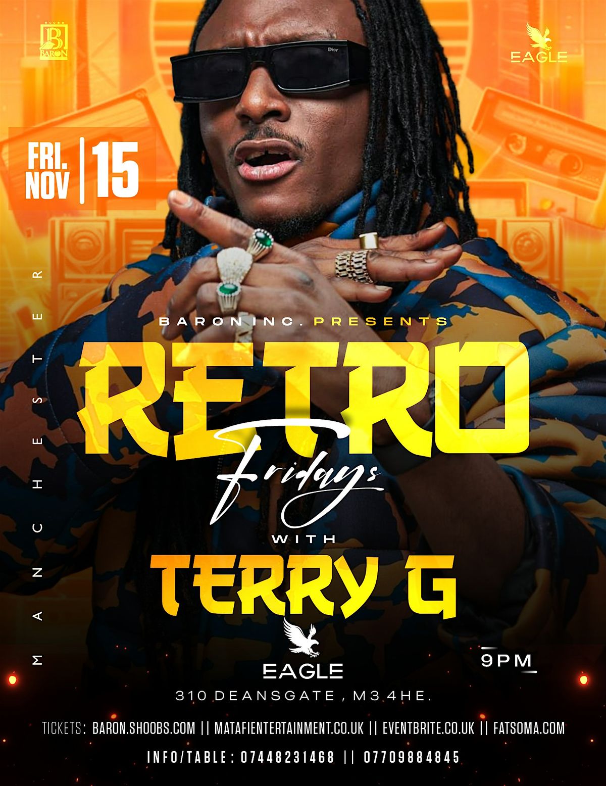 RETRO FRIDAYS with TERRY G in Manchester - Afrobeats\/HipHop\/Amapiano