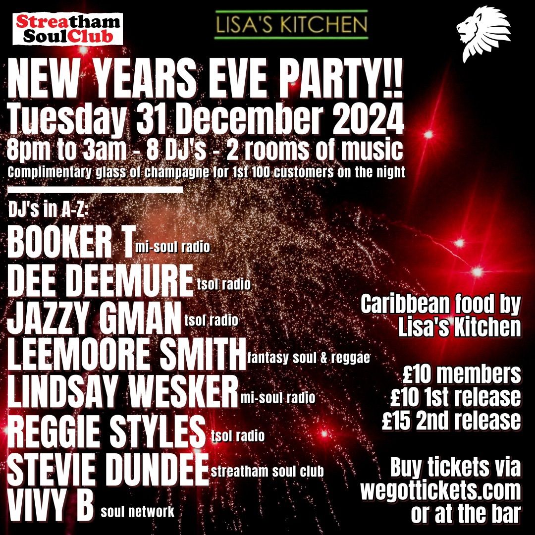 The Streatham Soul Club New Years Eve Party!!