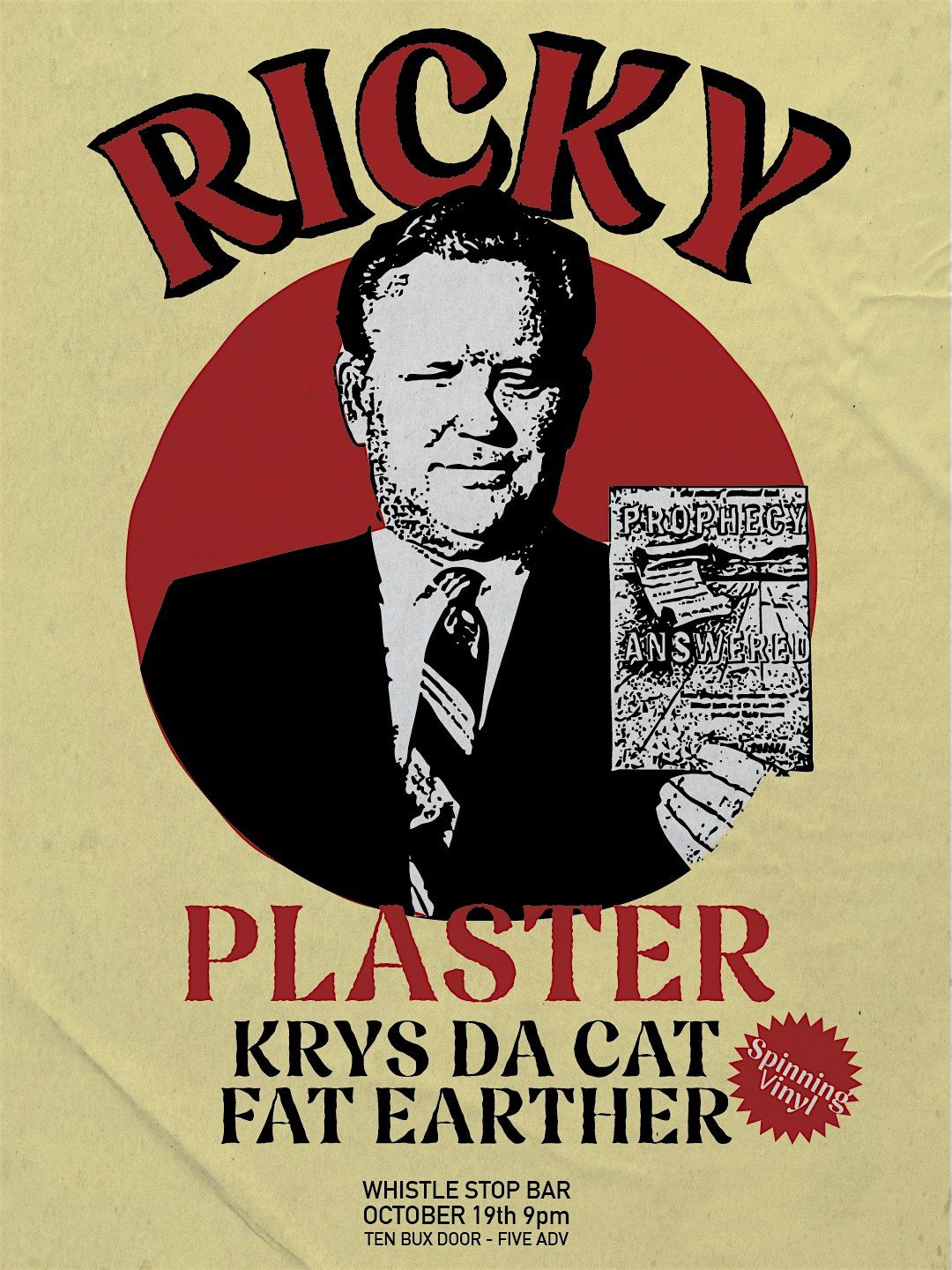 RICKY *  PLASTER *  DJ KRYS DA CAT * DJ FAT EARTHER @ The Whistle Stop Bar