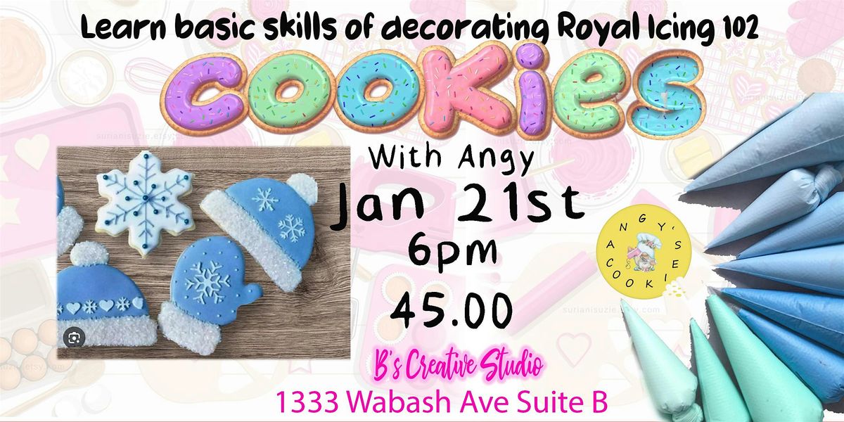 Decorate Royal Icing cookies With Angy