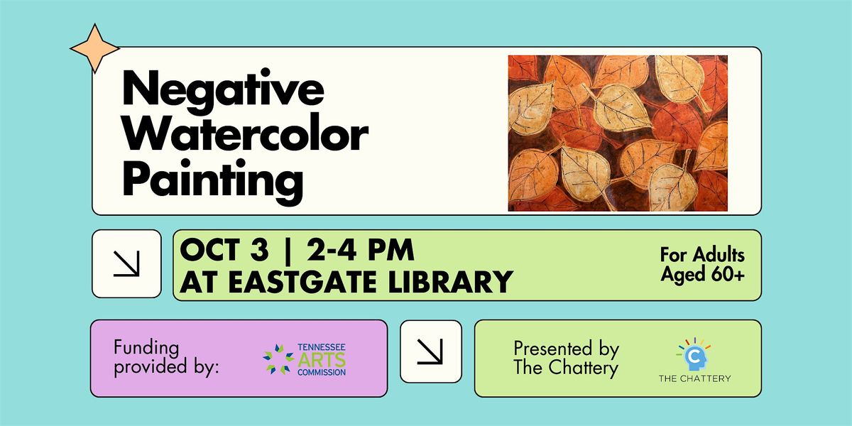 Arts for Older Adults: Negative Watercolor Painting