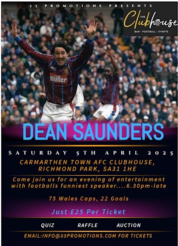 An evening with Dean Saunders