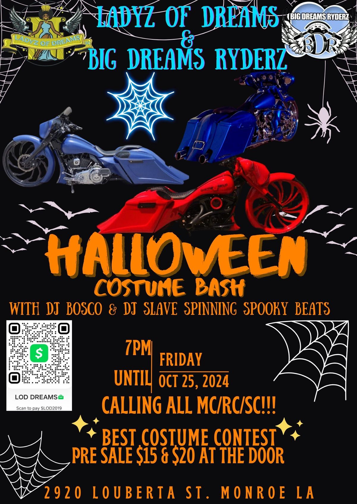 Halloween Bash calling all SC,RC,MC,TRAILRIDERS, CAR CLUBS