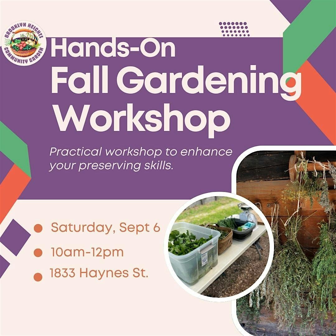 Hands On Fall Gardening Workshop