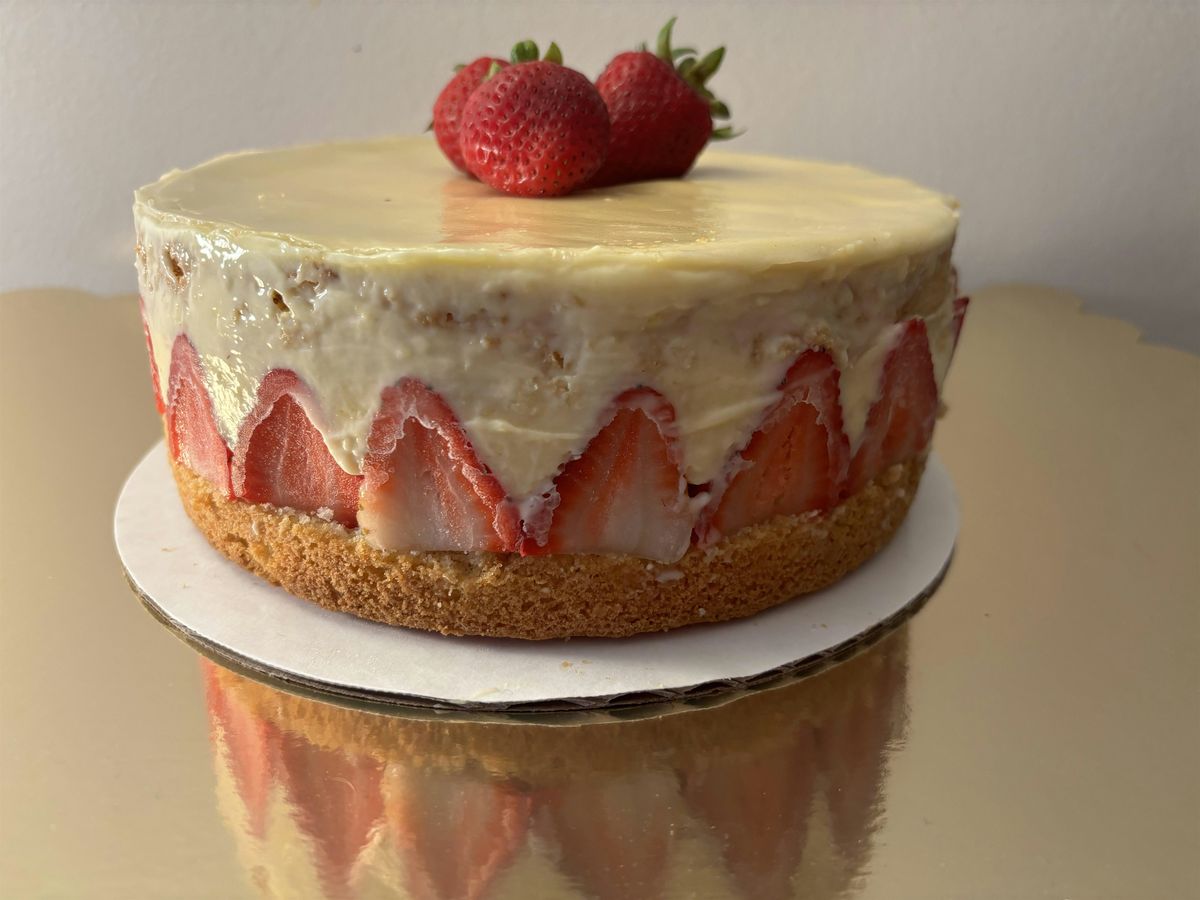 Annie's Signature Sweets -Strawberry Almond Frazier Cake  BAKING CLASS