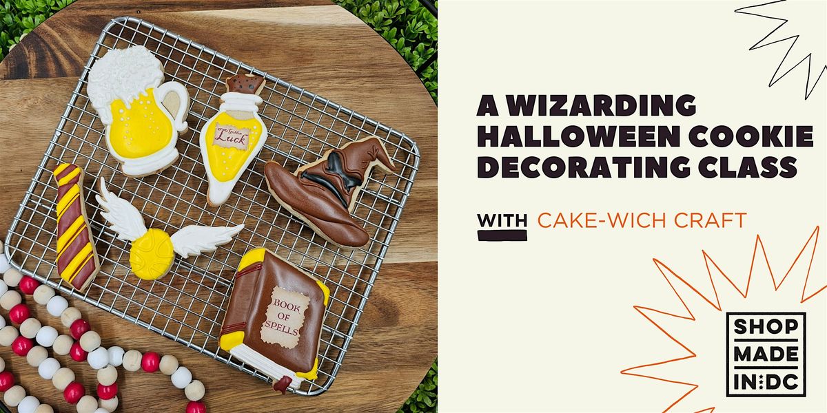 A Wizarding Halloween Cookie Decorating Class w\/ Cake-wich Craft