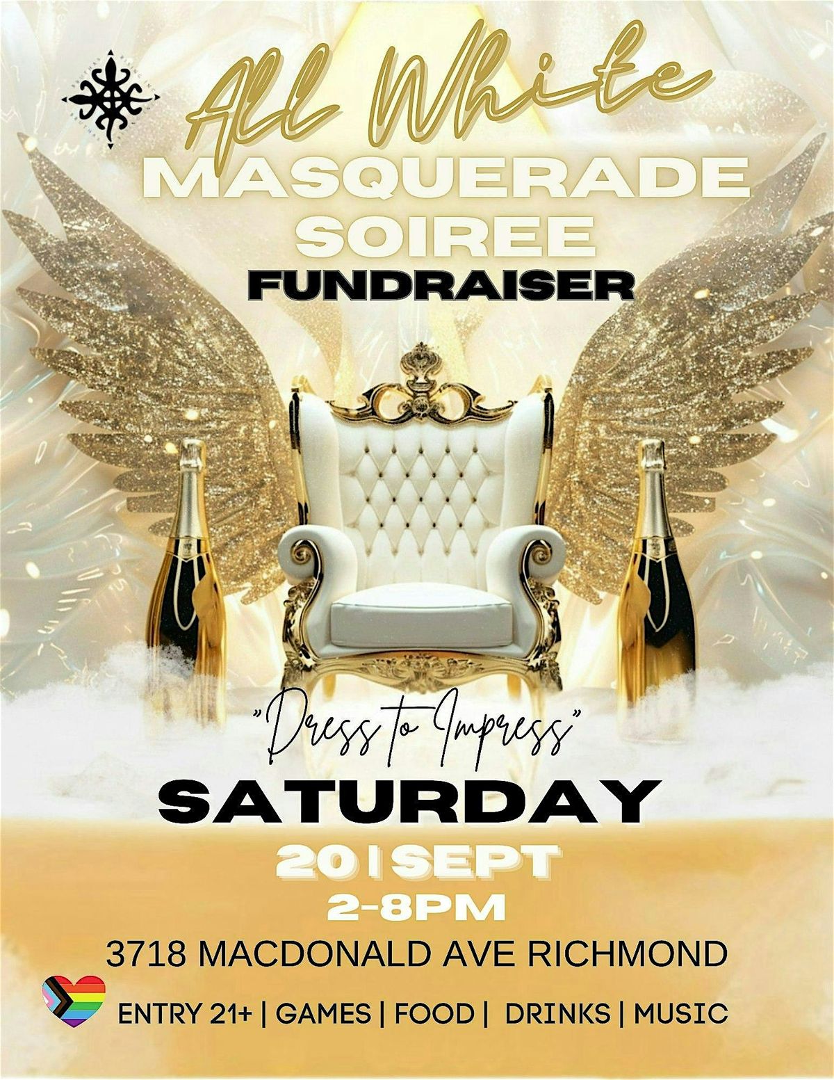 All White Masquerade Soir\u00e9e Fundraiser