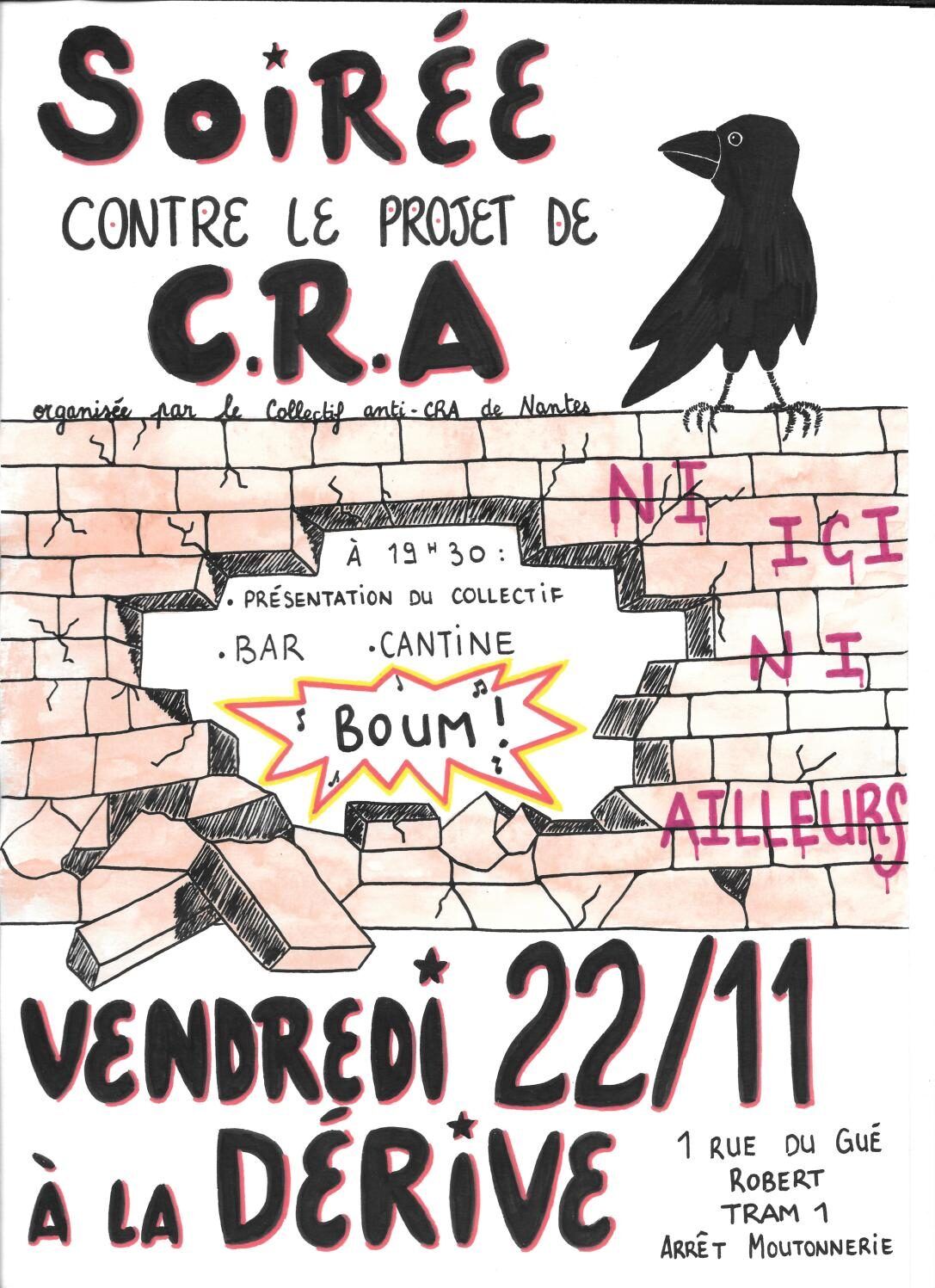 Soir\u00e9e contre le projet de CRA