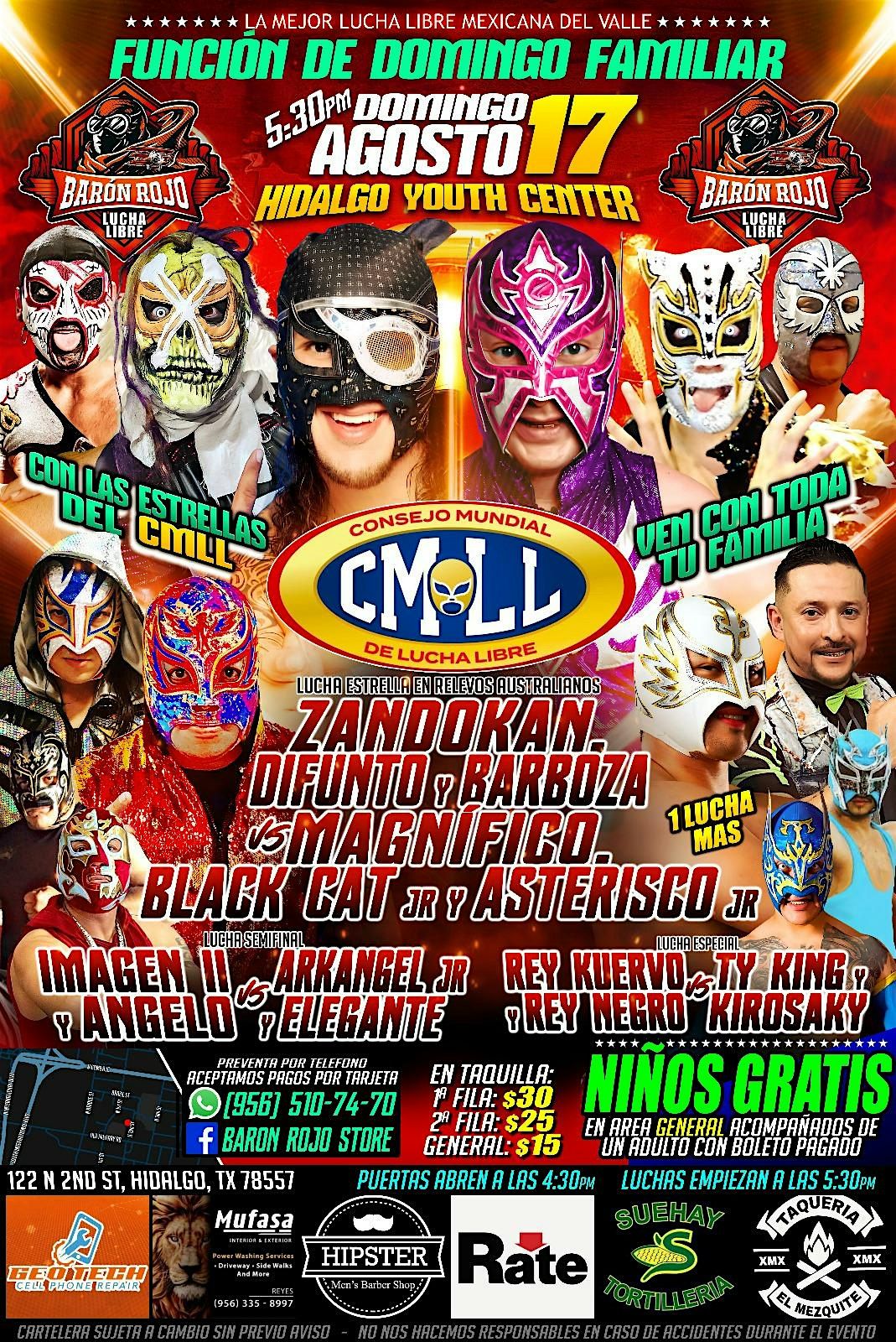 DOMINGO FAMILIAR DE LUCHA LIBRE