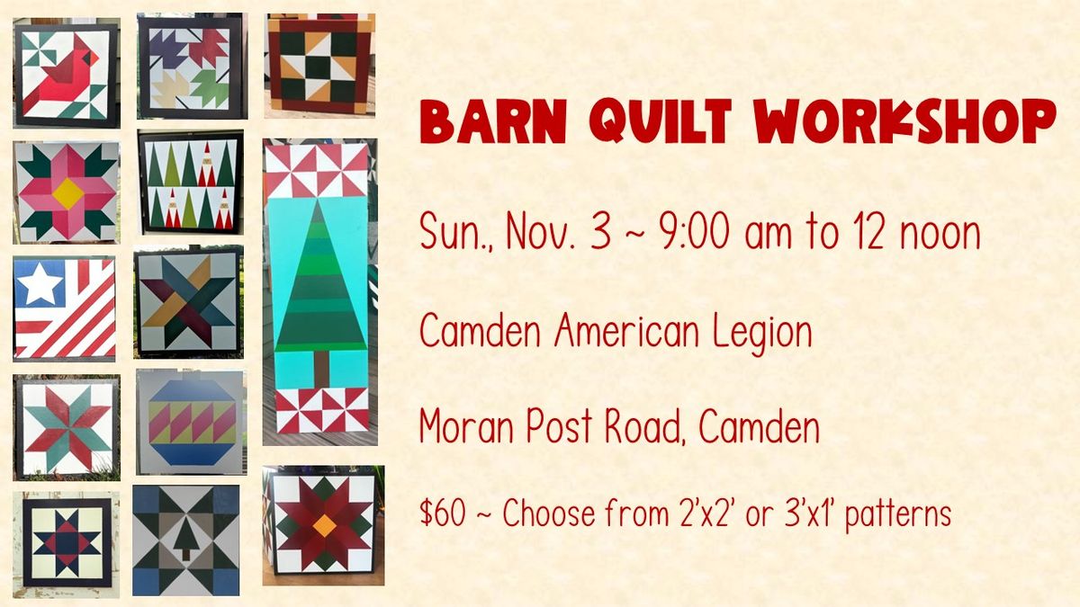 Barn Quilt Painting Workshop