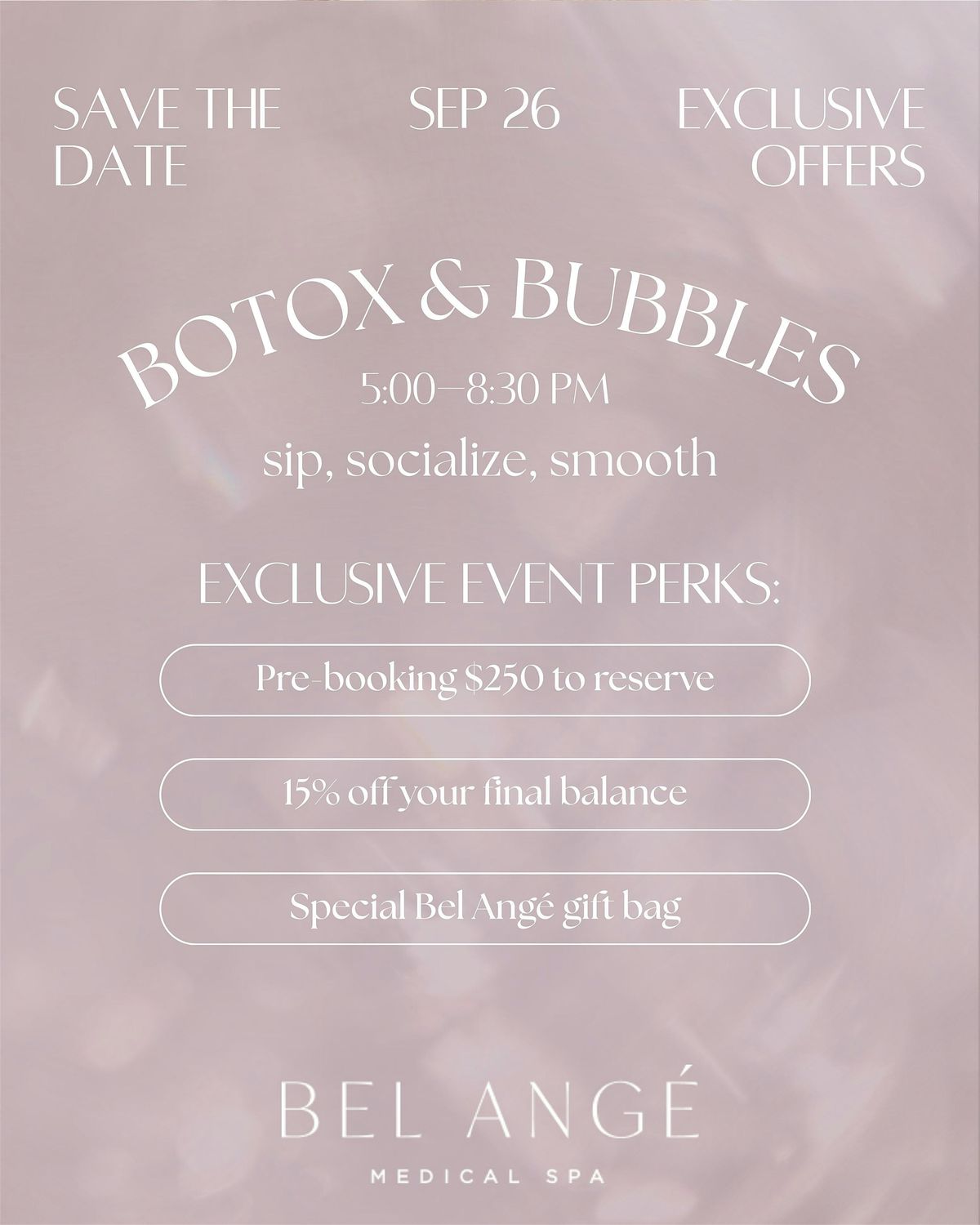Bel Ang\u00e9 Botox & Bubbles