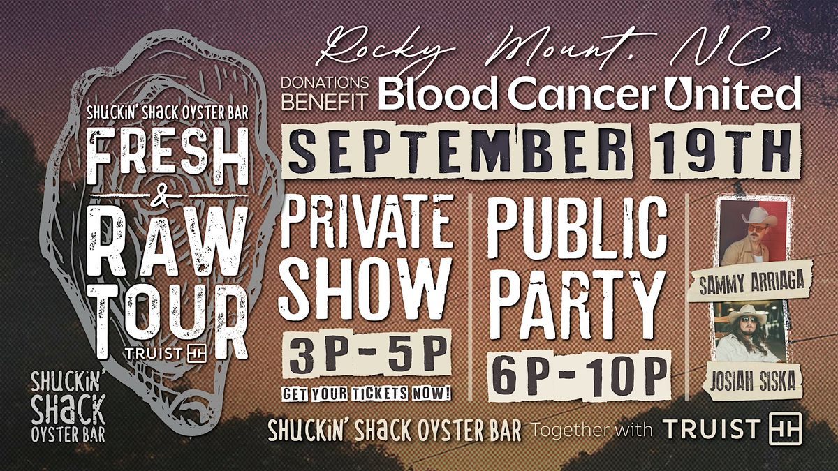 Shuckin' Shack's Fresh & Raw Tour To Benefit Blood Cancer United
