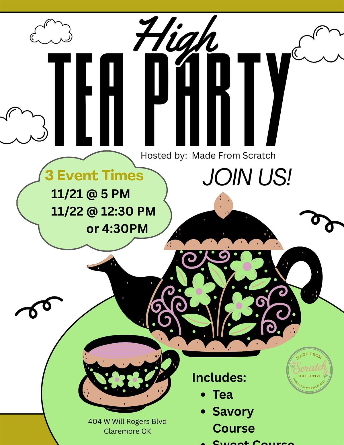 High Tea Party (Dickens on the Boulevard Claremore)