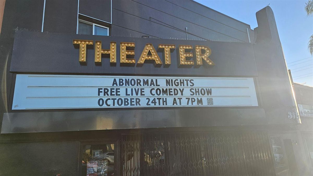 Abnormal Nights COMEDY @ Adams Ave Theater! FREE SHOW  Thurs Nov 21st @7PM