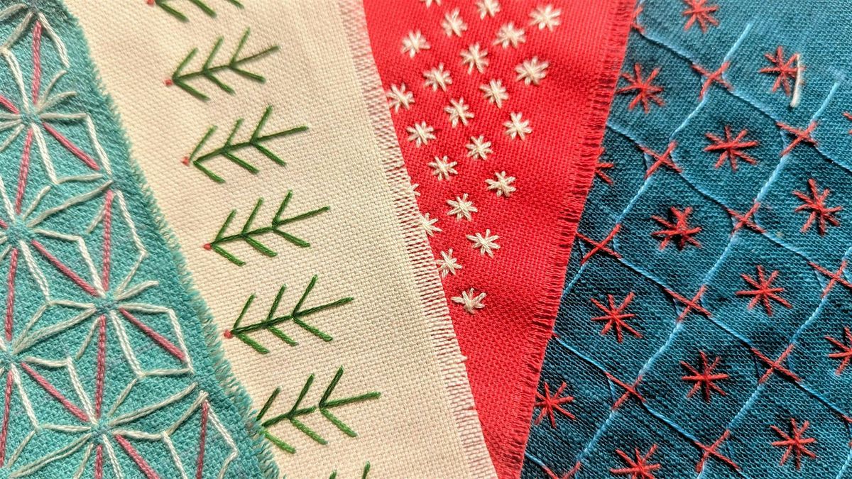 Festive Sashiko Stitching at Lind and Lime Christmas Market