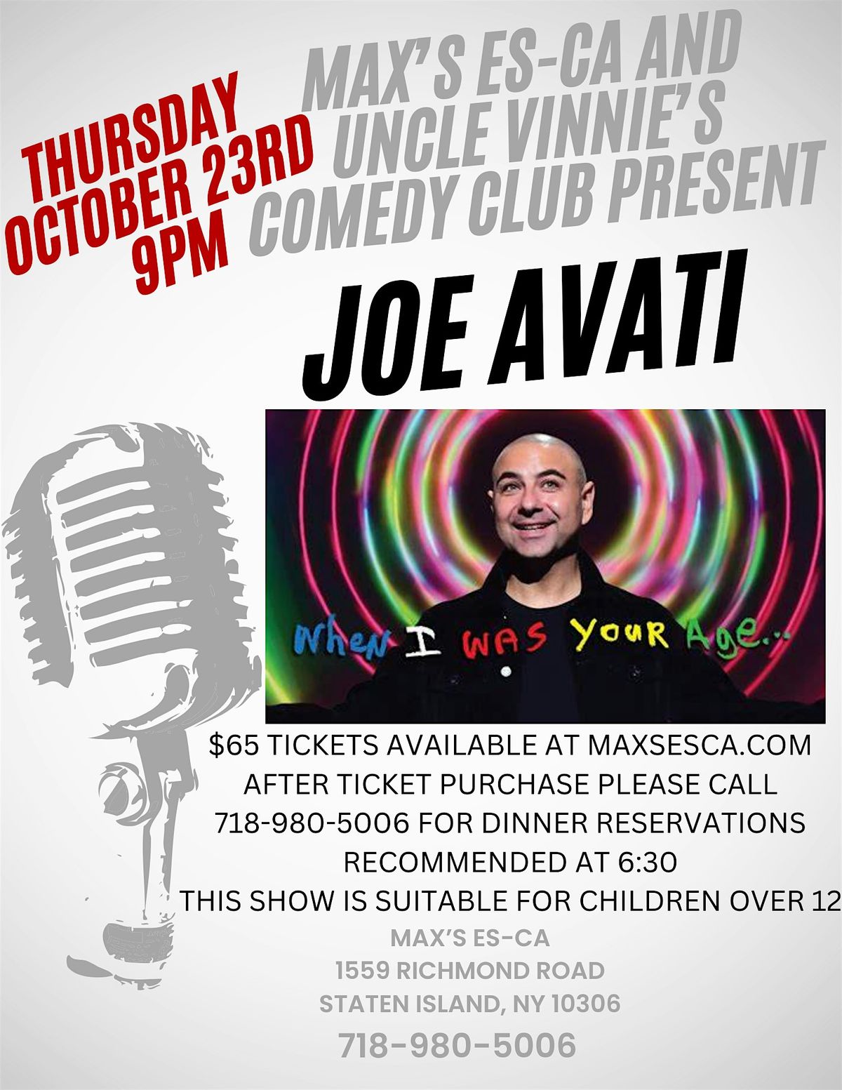 Joe Avati - Comedy Night