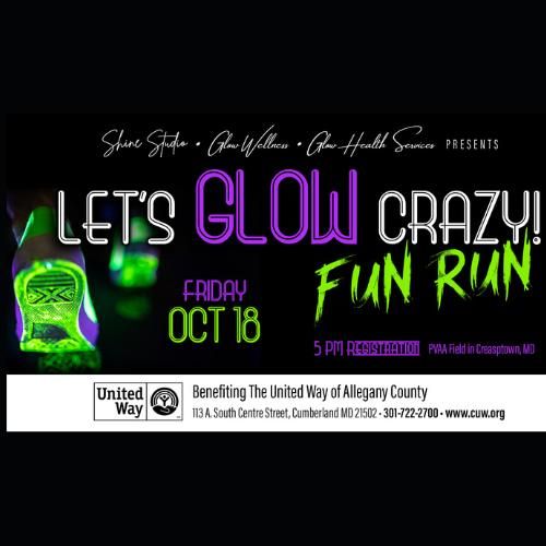 Let's GLOW Crazy Fun Run Benefiting County United Way!