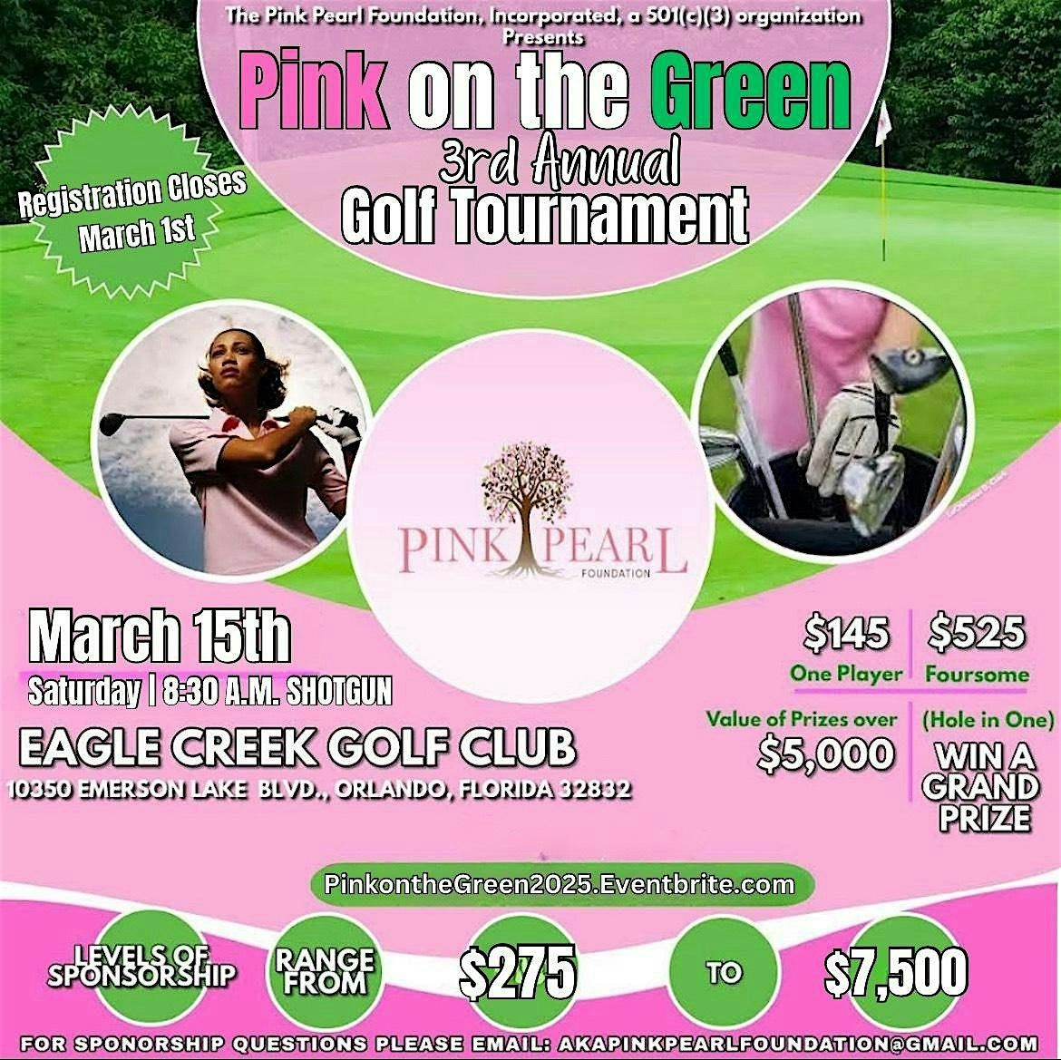 Pink on the Green: 3rd Annual Golf Tournament