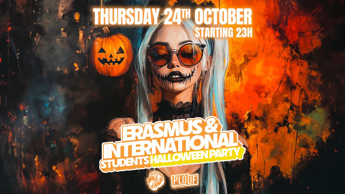 HALLOWEEN PARTY \/\/ Erasmus & International Students \/\/ 24th October \/\/ Plouf Bateau Mousse