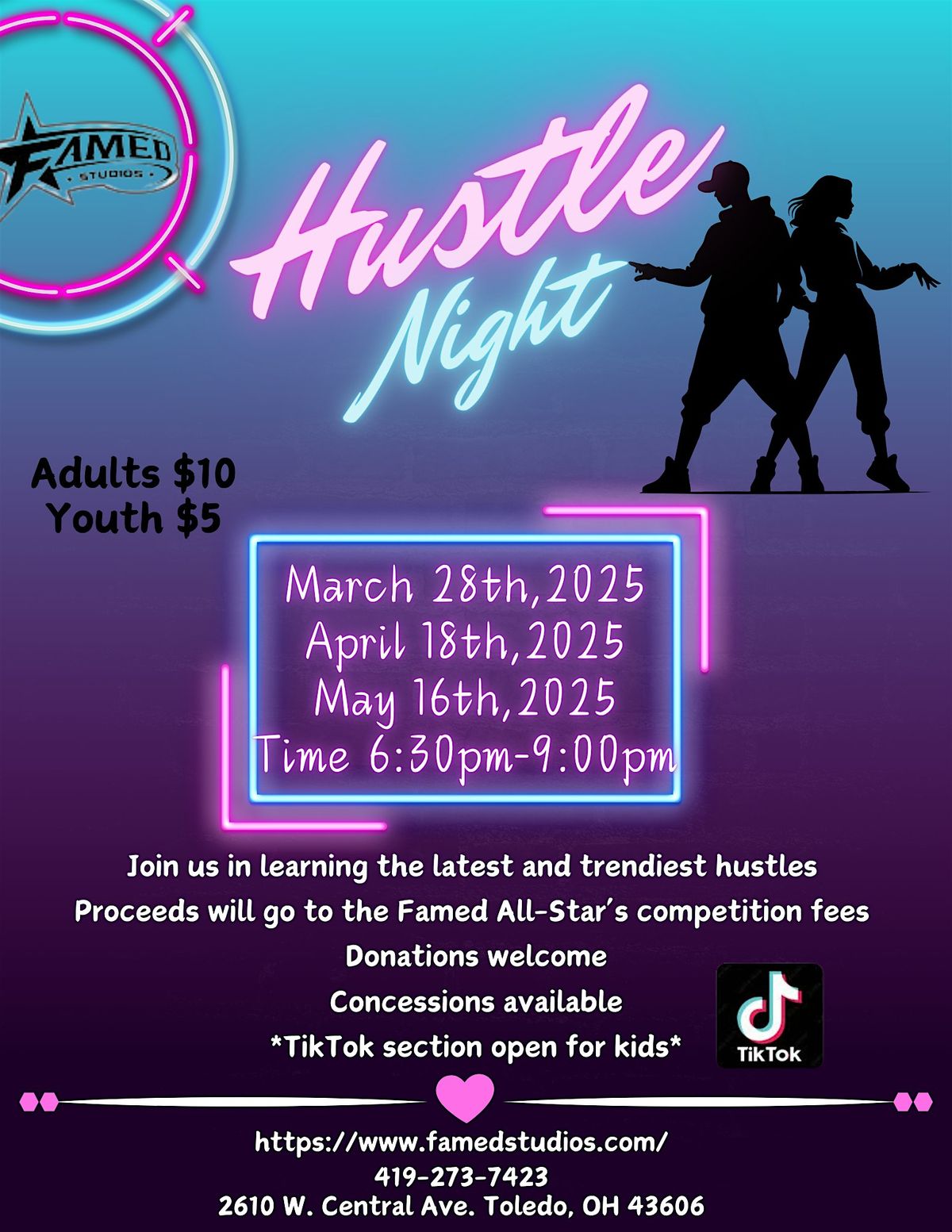 HUSTLE NIGHT - LEARN THE LATEST HUSTLES AT FAMED