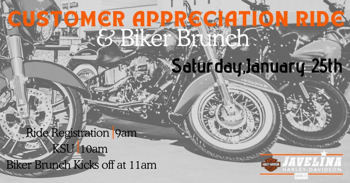 Customer Appreciation Ride and Biker Brunch