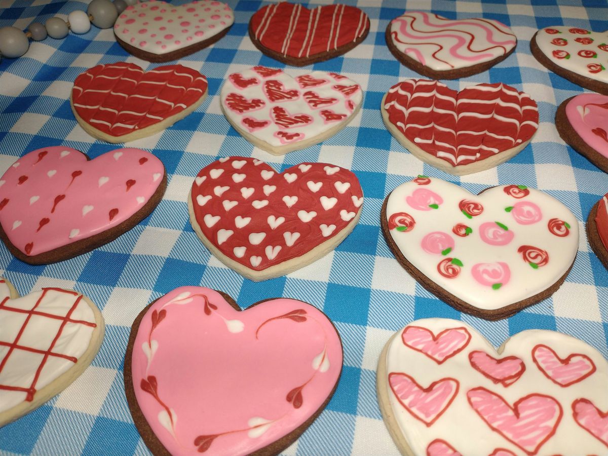 Valentine's Day sugar cookie decorating class