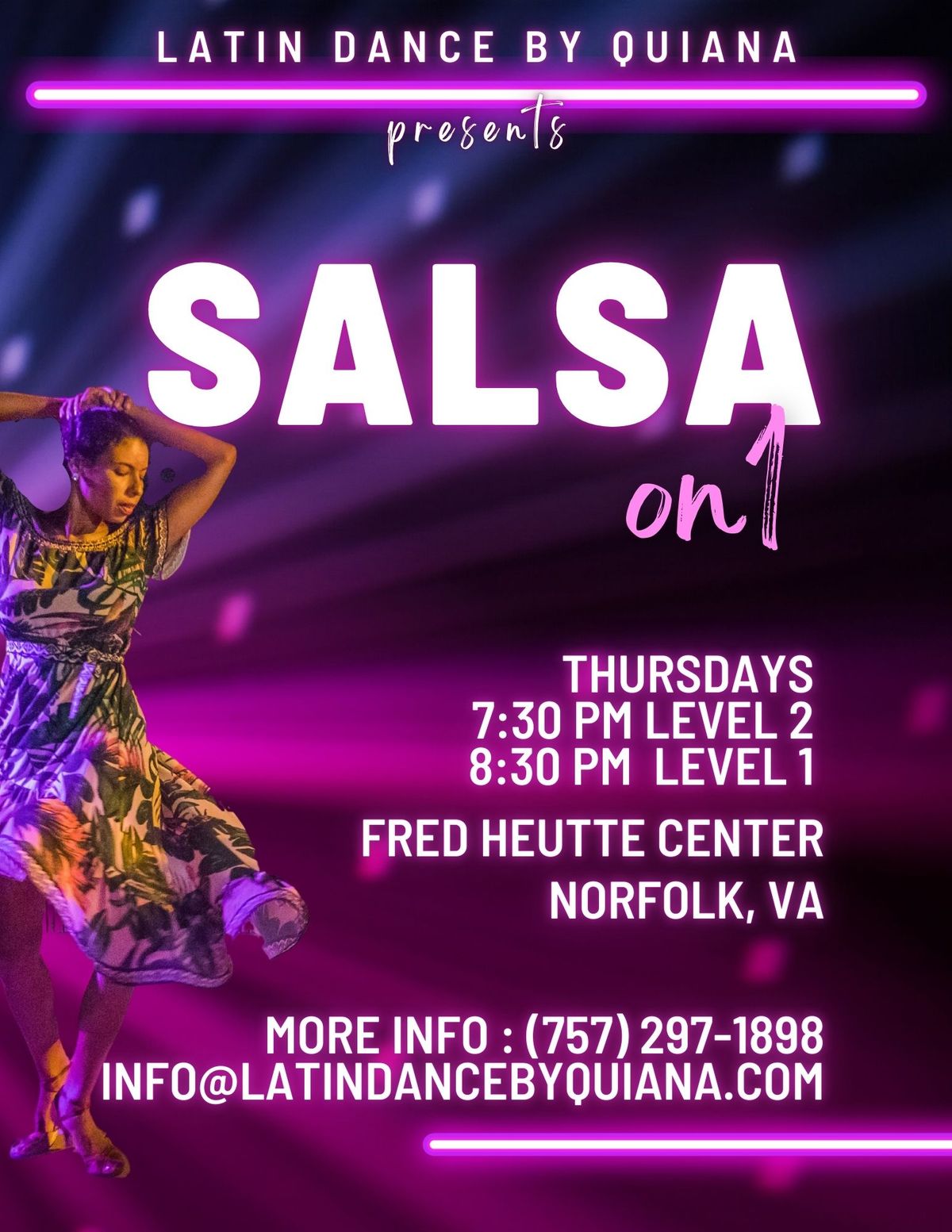 Salsa on1 Partnerwork Class - Levels 1 & 2