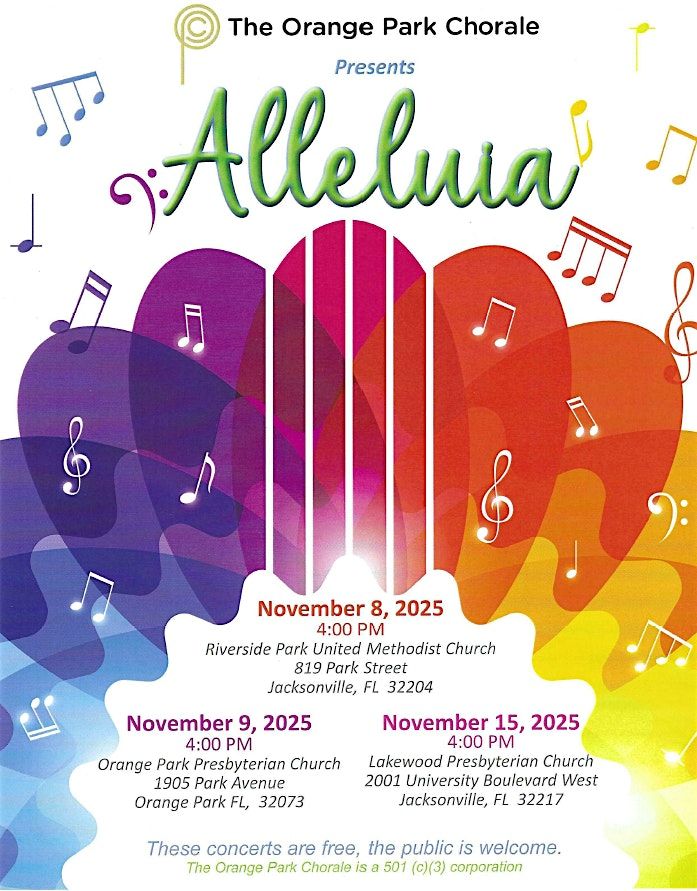 Orange Park Chorale "Alleluia" Fall Concert