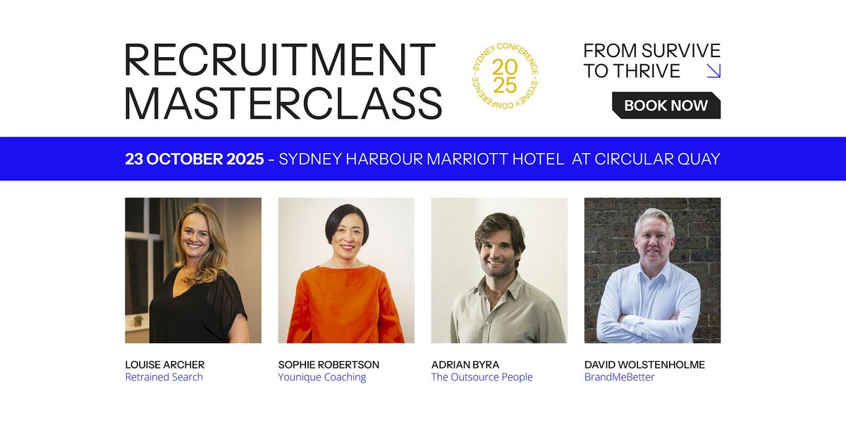 Recruitment Masterclass - From Survive to Thrive