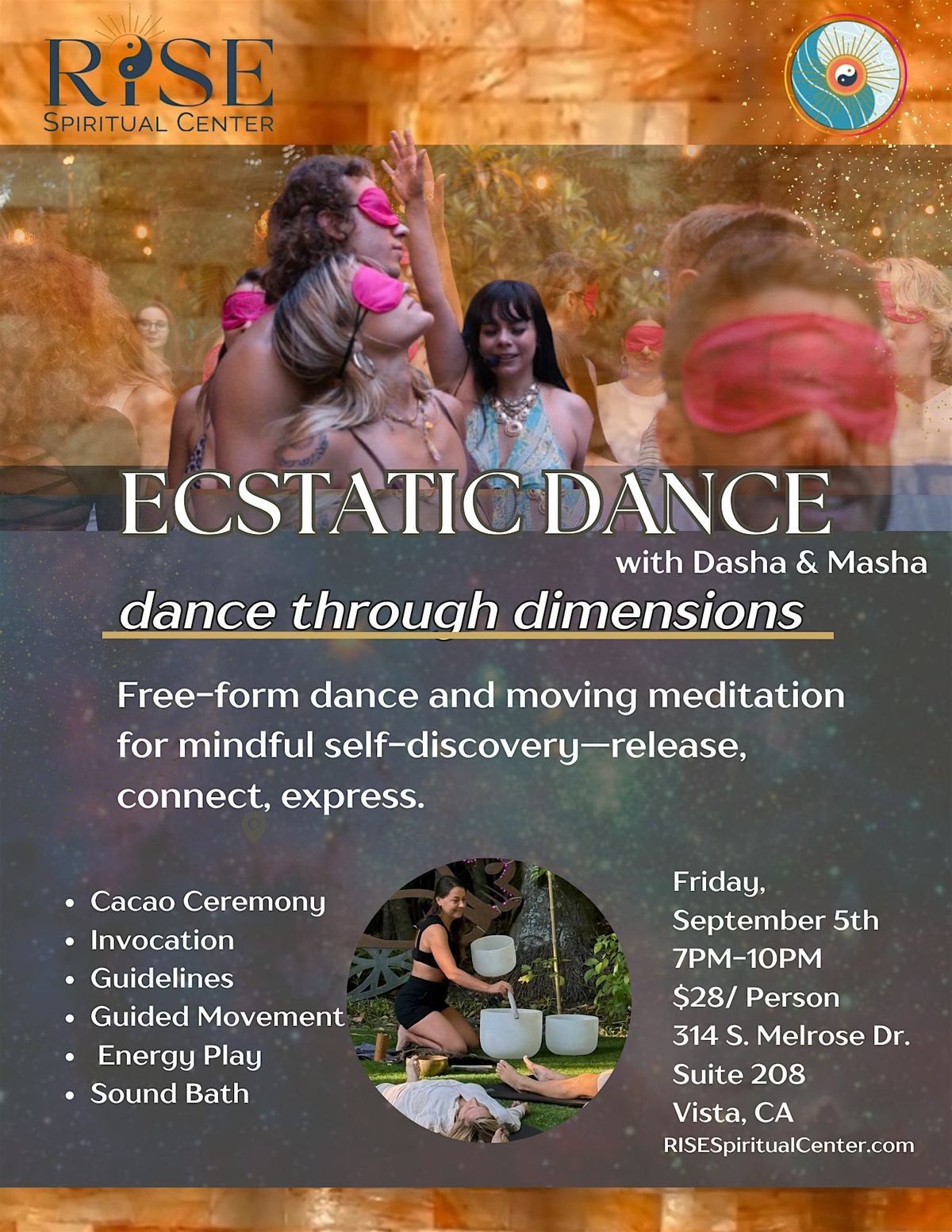 Blindfolded Ecstatic Dance & Sound Healing Event - 11\/14\/25