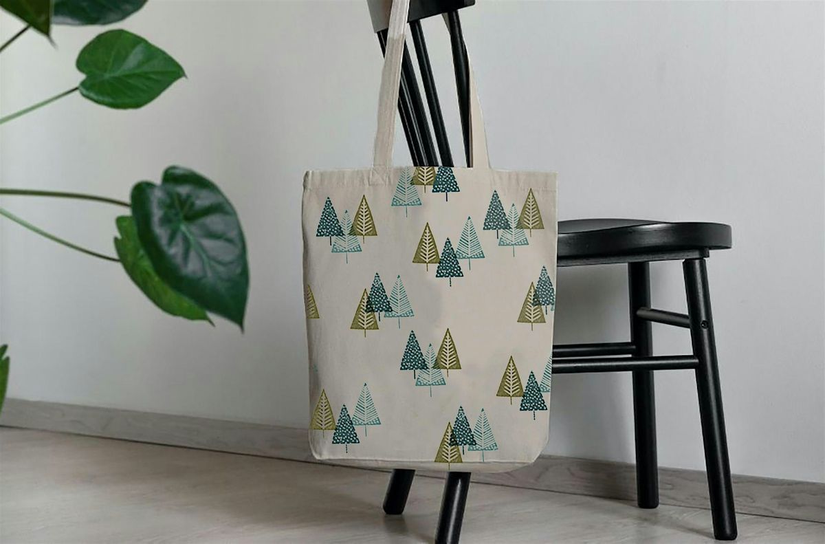 Christmas Block Printing Tote Bag Workshop