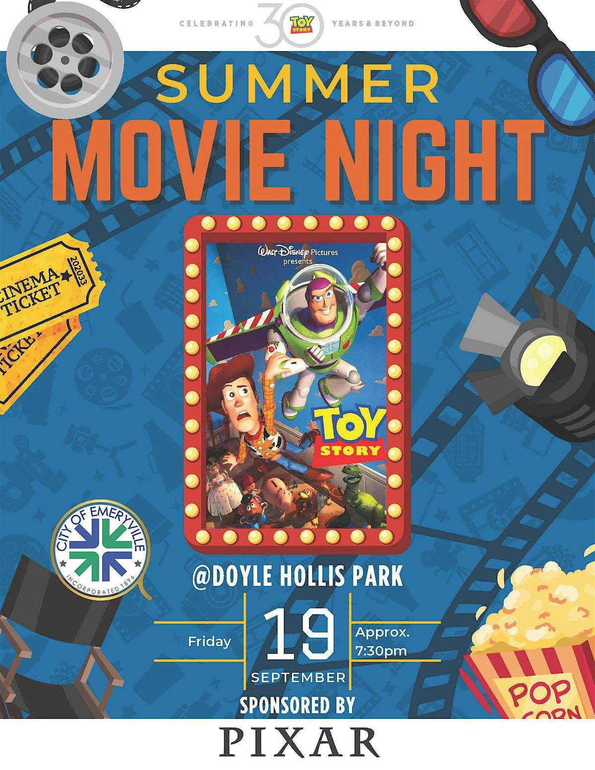 Movie in the Park - 30th Anniversary Pixar's Toy Story