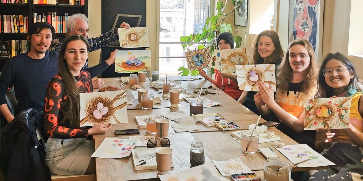 Morning Watercolours at Waterstones (Thursday)