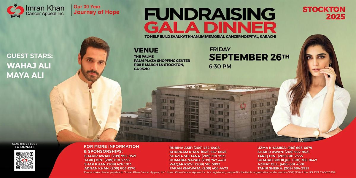 Shaukat Khanum Fundraising Gala Dinner in Stockton, USA