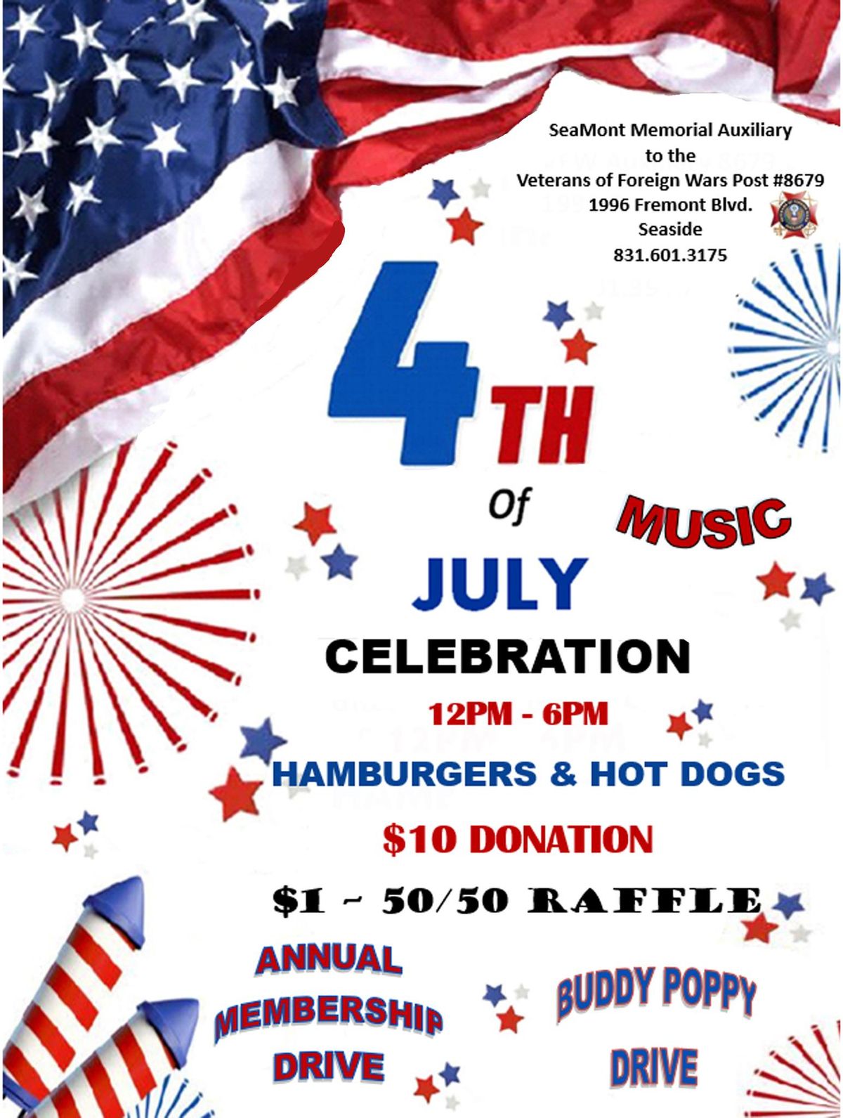 Celebrate your Independence with the SeaMont Memorial Auxiliary