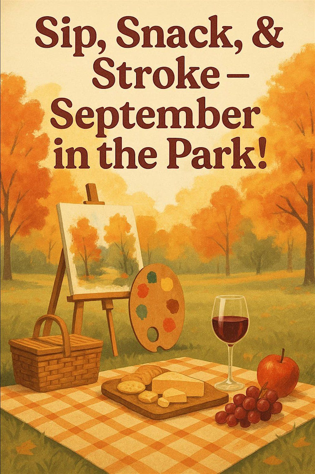 Sip, Snack, & Stroke- September in the Park!