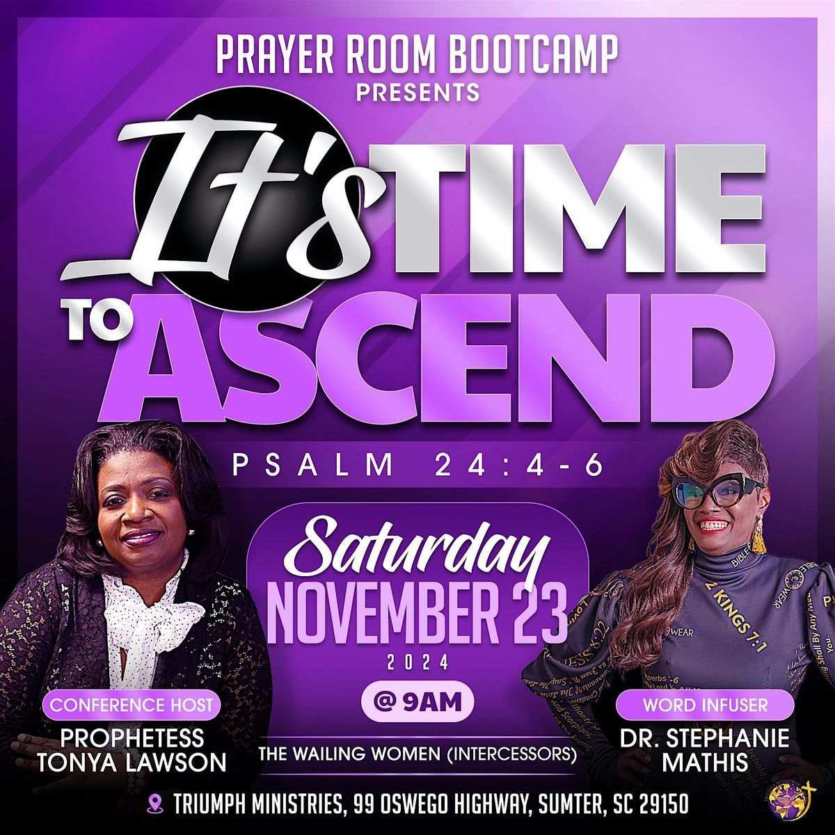 The Prayer Room Bootcamp presents \u201cIt\u2019s Time to Ascend\u201d