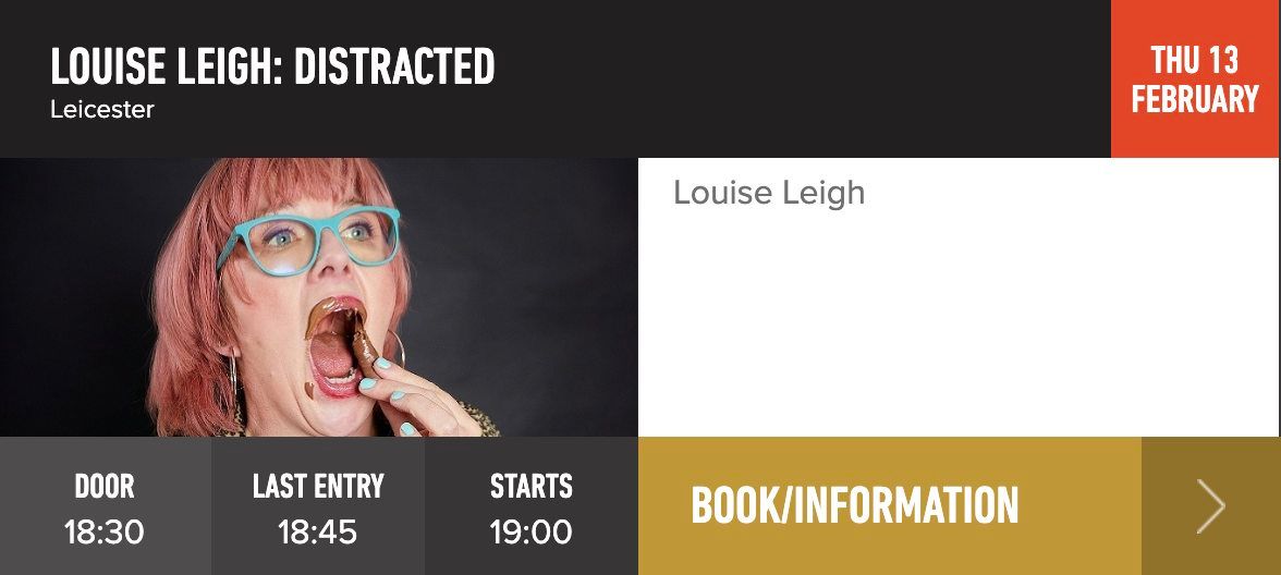 Leicester Comedy Festival \ud83c\udfa4 Louise Leigh: Distracted