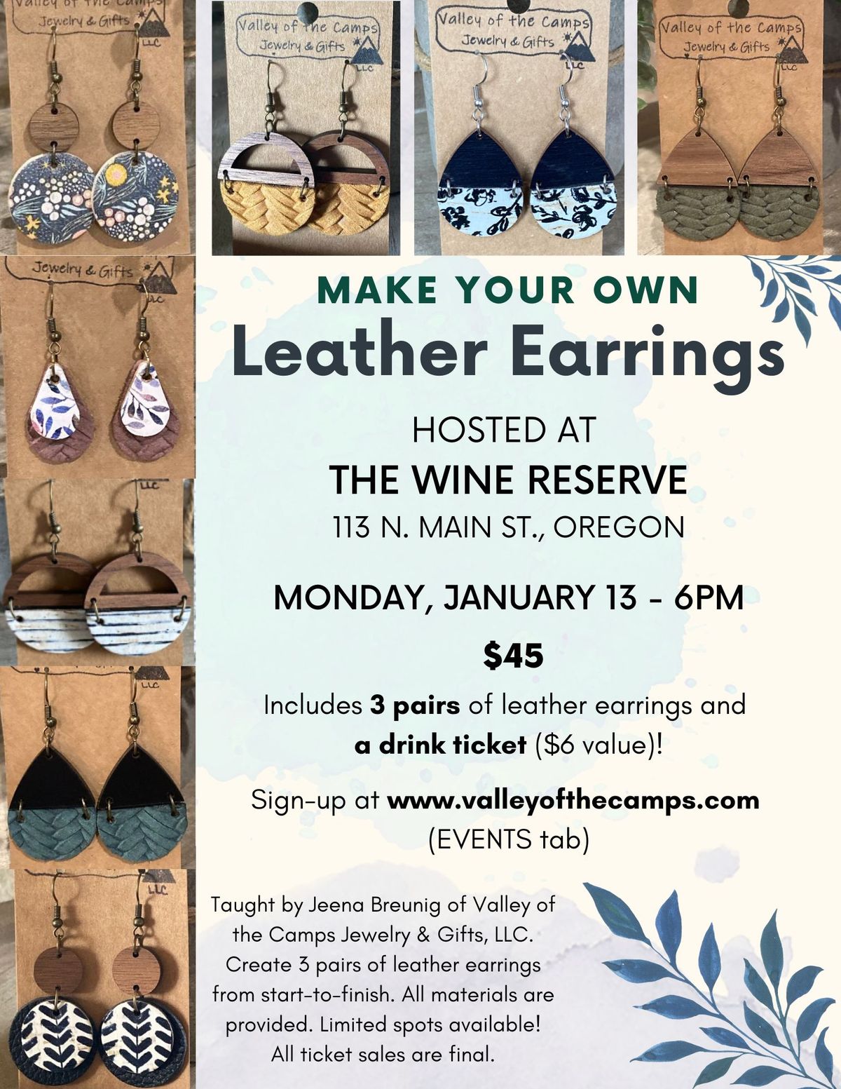 Make your Own Leather Earrings