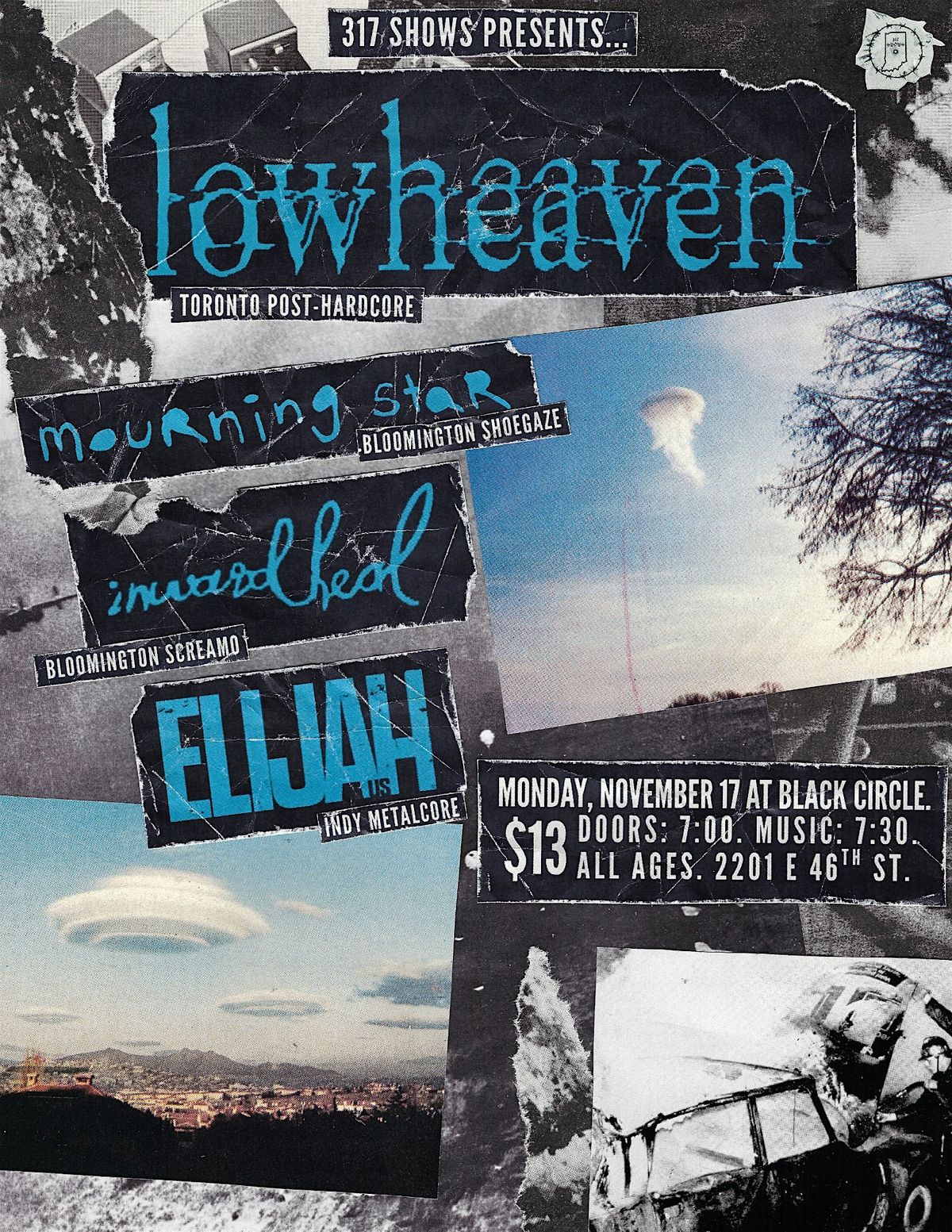 LOWHEAVEN \/ MOURNING STAR \/ INWARD HEAL \/ ELIJAH @ BLACK CIRCLE