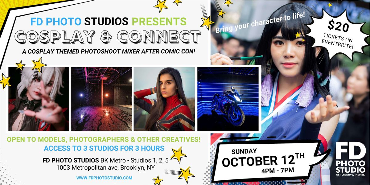 Cosplay & Connect: Brooklyn NY Photography Mixer Event