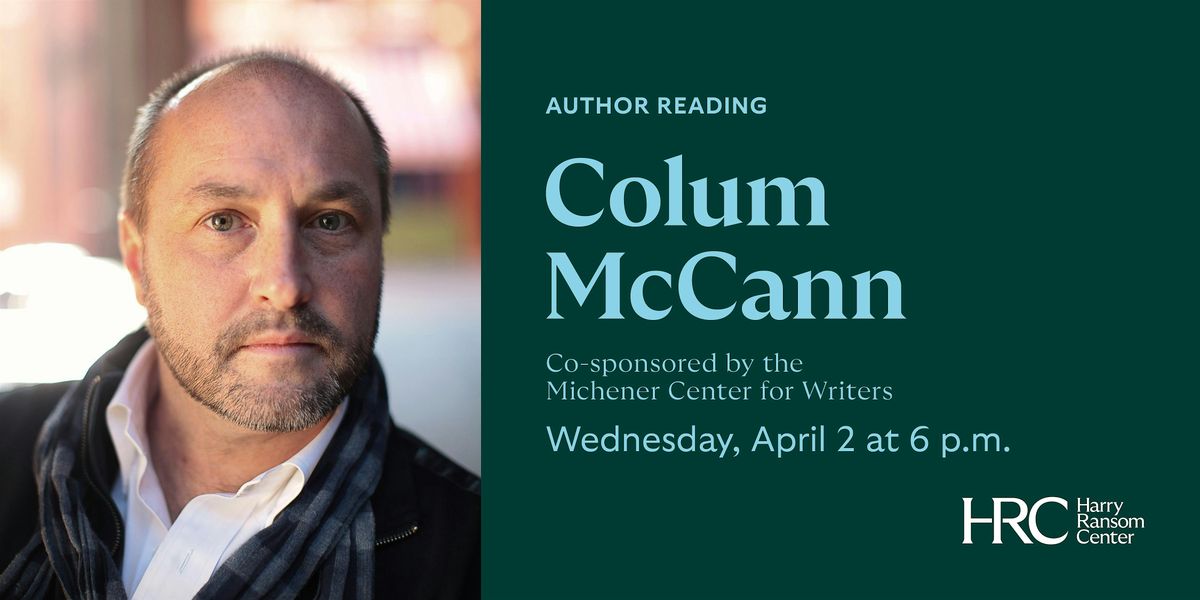 Author Reading with Colum McCann