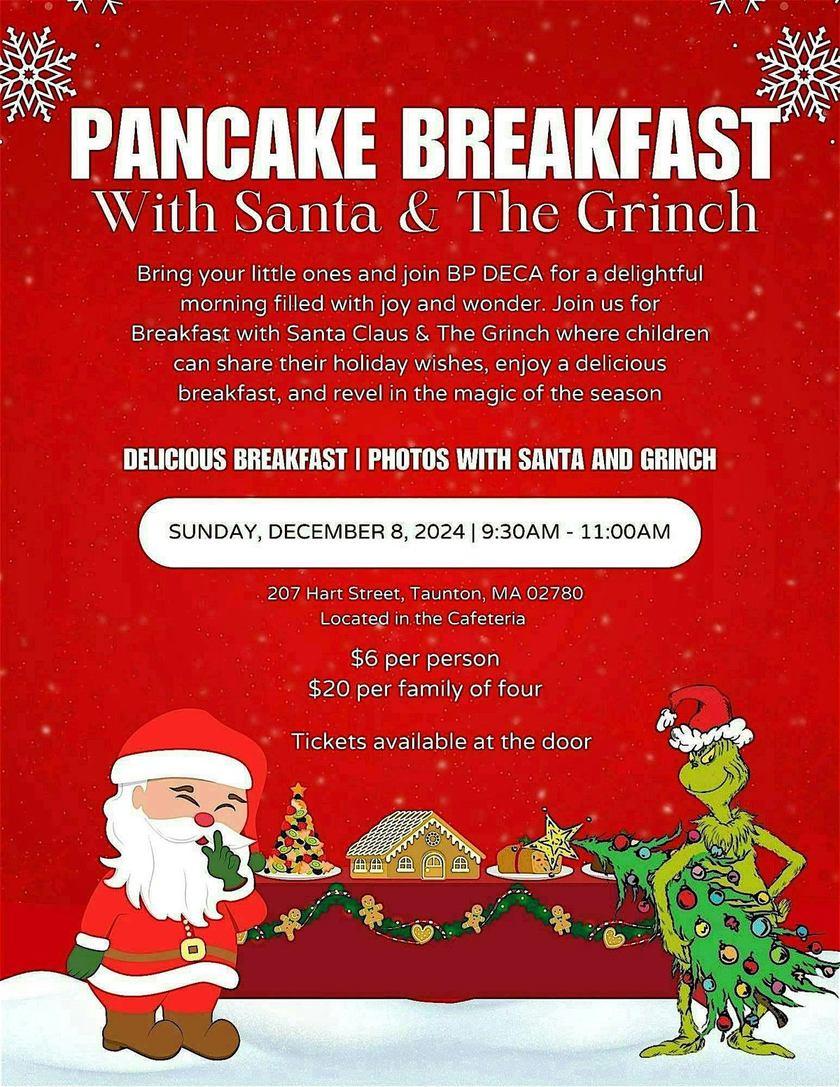 Pancake Breakfast with Santa & The Grinch