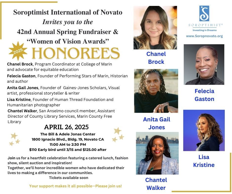 Soroptimist International of Novato Spring Fundraiser