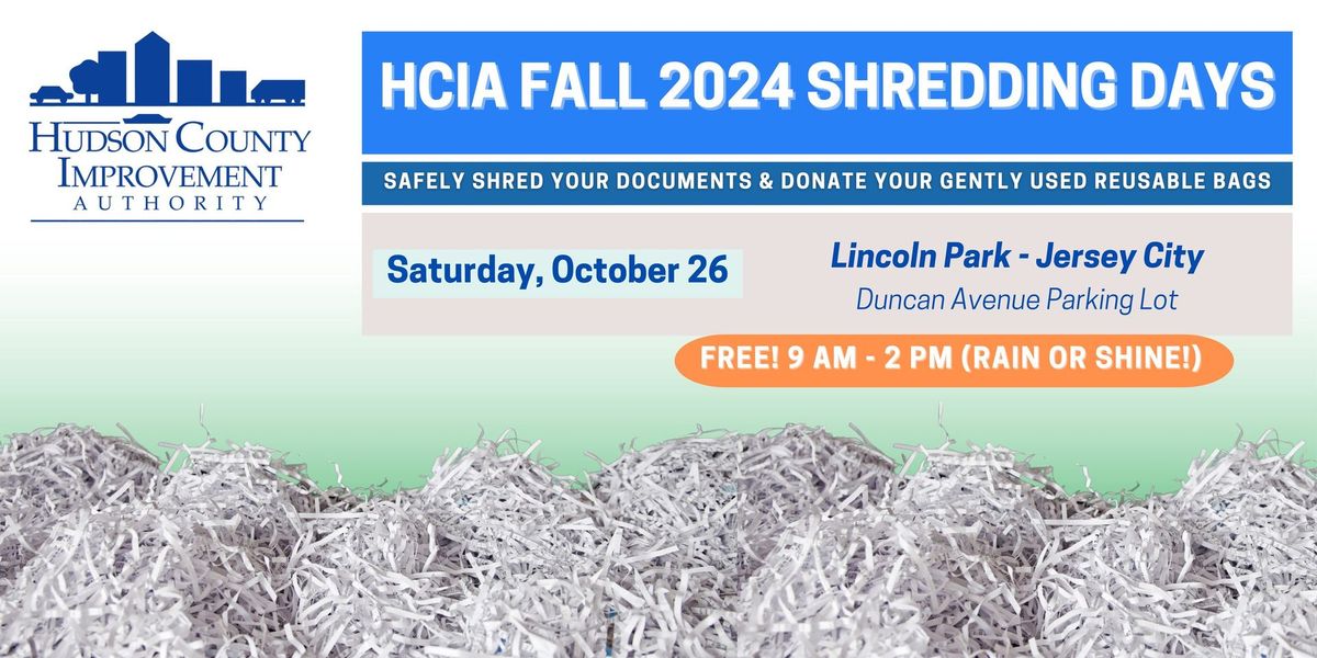 HCIA Fall Shredding Day- Jersey City