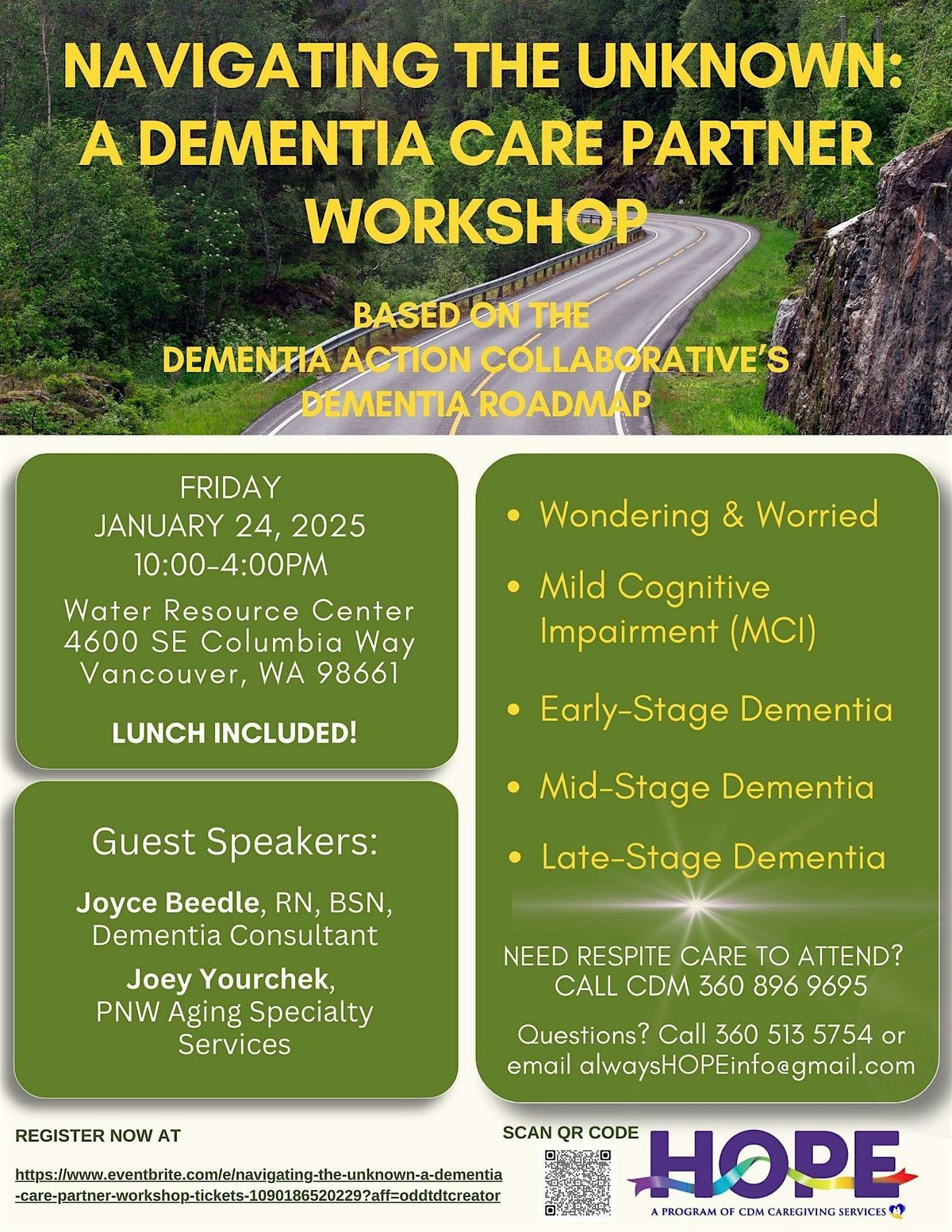 Navigating the Unknown -a Dementia Care Partner Workshop