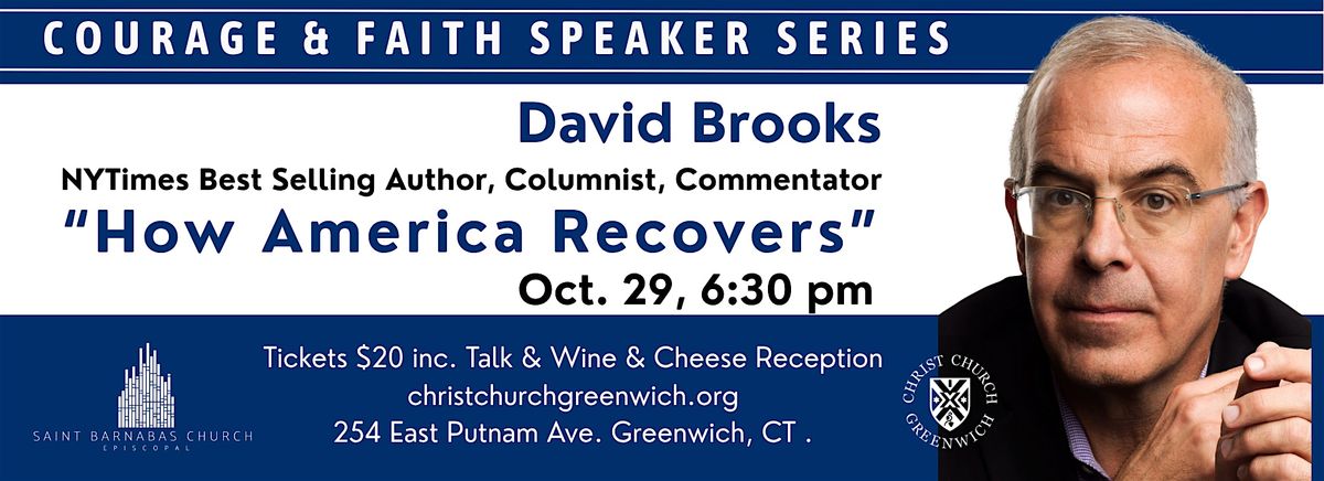 "How America Recovers" \u2013 Courage & Faith Speaker Series