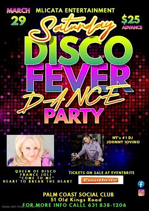 Saturday Night Disco Fever Dance Party