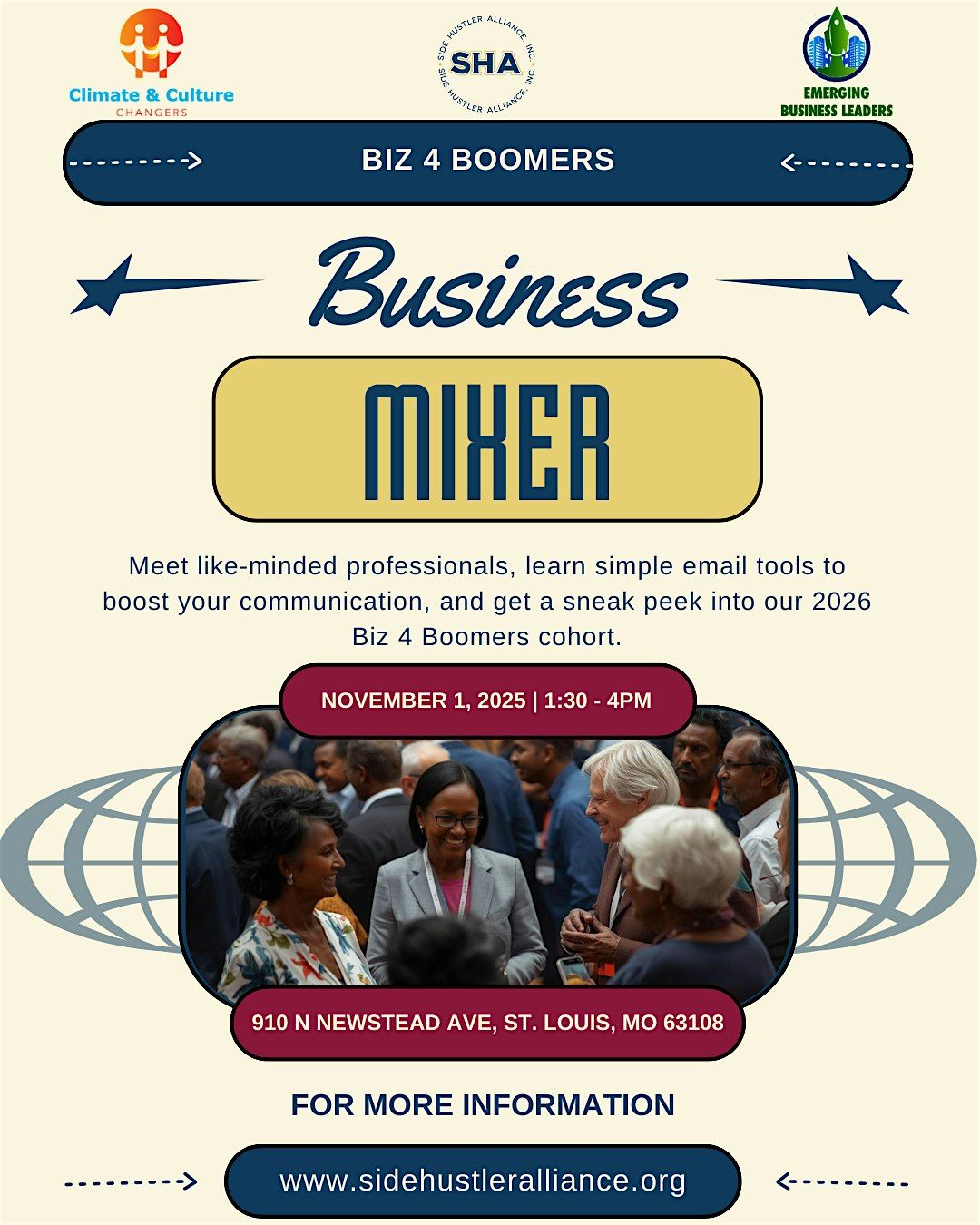 Biz 4 Boomers: Afternoon Mixer & Email Basics Workshop